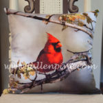 Cardinal Pillow Front