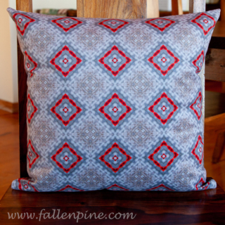 Abstract Cardinal Pillow Print